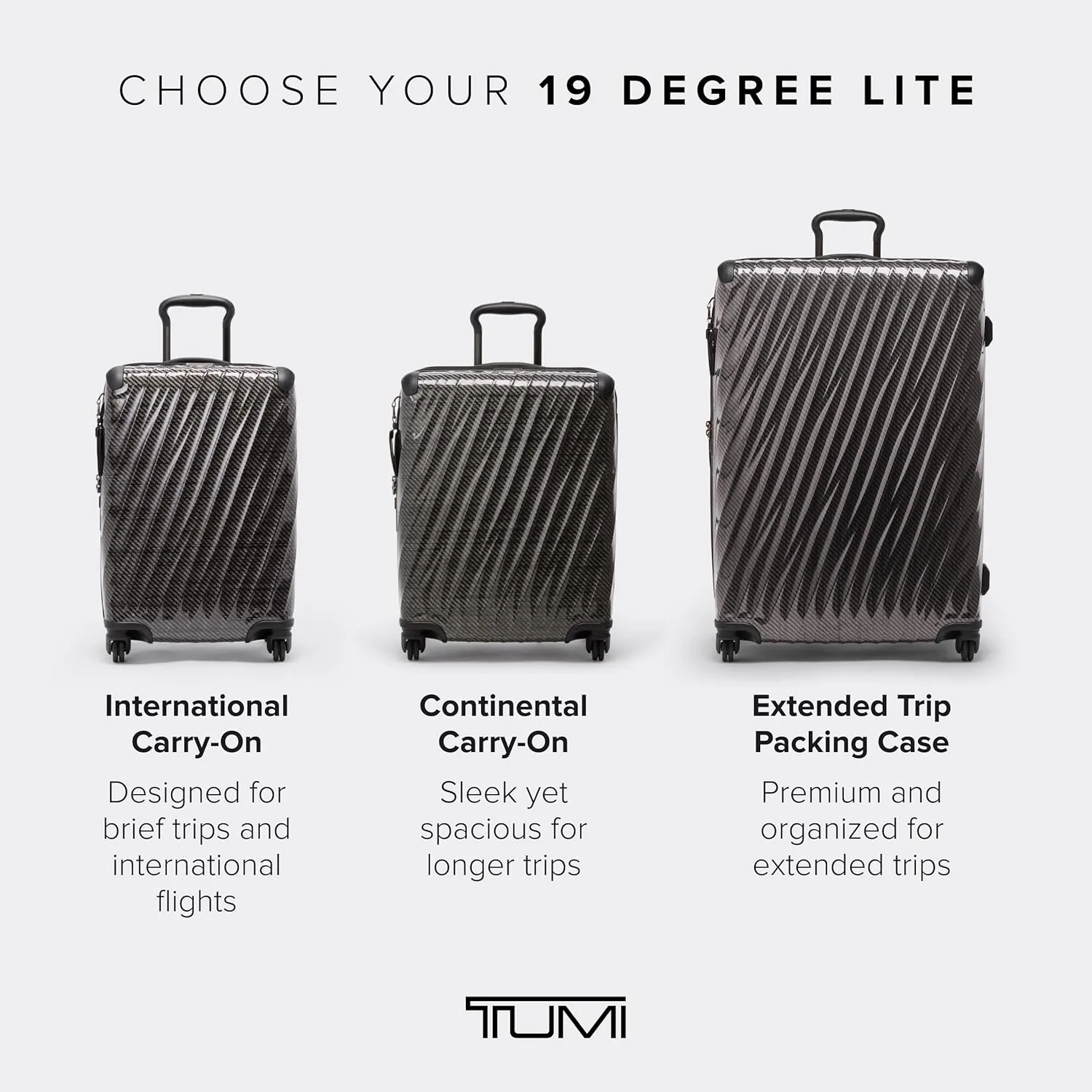 TUMI - 19 Degree Lite 4 Wheel Luggage - Lightweight and Highly Durable, Modern Contour, Hard Shell Men's and Women's Suitcase - 30" Extended Trip Packing Case, Black Graphite