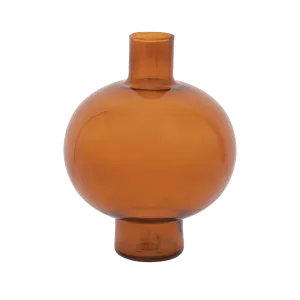 Vase recycled glass Round