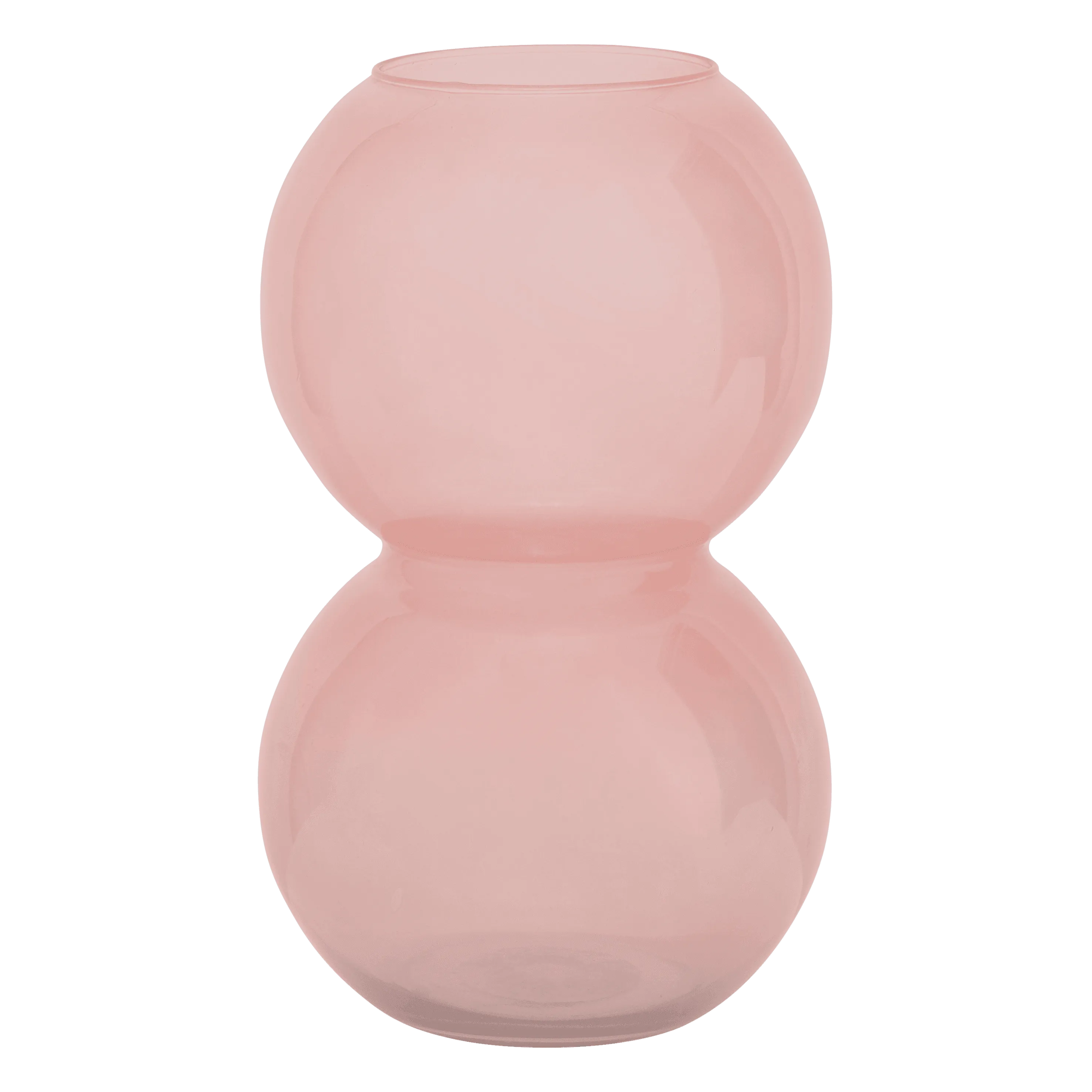 Vase recyled glass Bulb, Branded Apricot