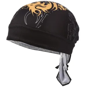 Vbiger Men Women Sports Skull Cap Lightweight Bandana Headwrap Quick-dry Riding Beanie Hat Chic Cycling Cap Portable Running Beanie with Adjustable Strap