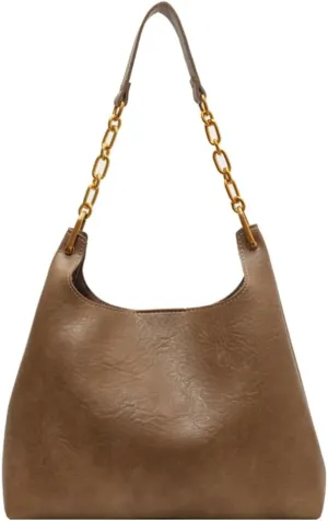 Vegan Leather Hobo Bags for Women Shoulder Bag Slouchy Tote Bag Modern Top Handle Handbag Purse