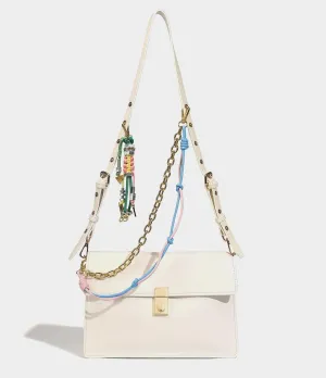 Vintage Shoulder Bag for Women, Trendy Coquette Small Satchel Underarm Purse Fashion Chain Purse Leather Handbag
