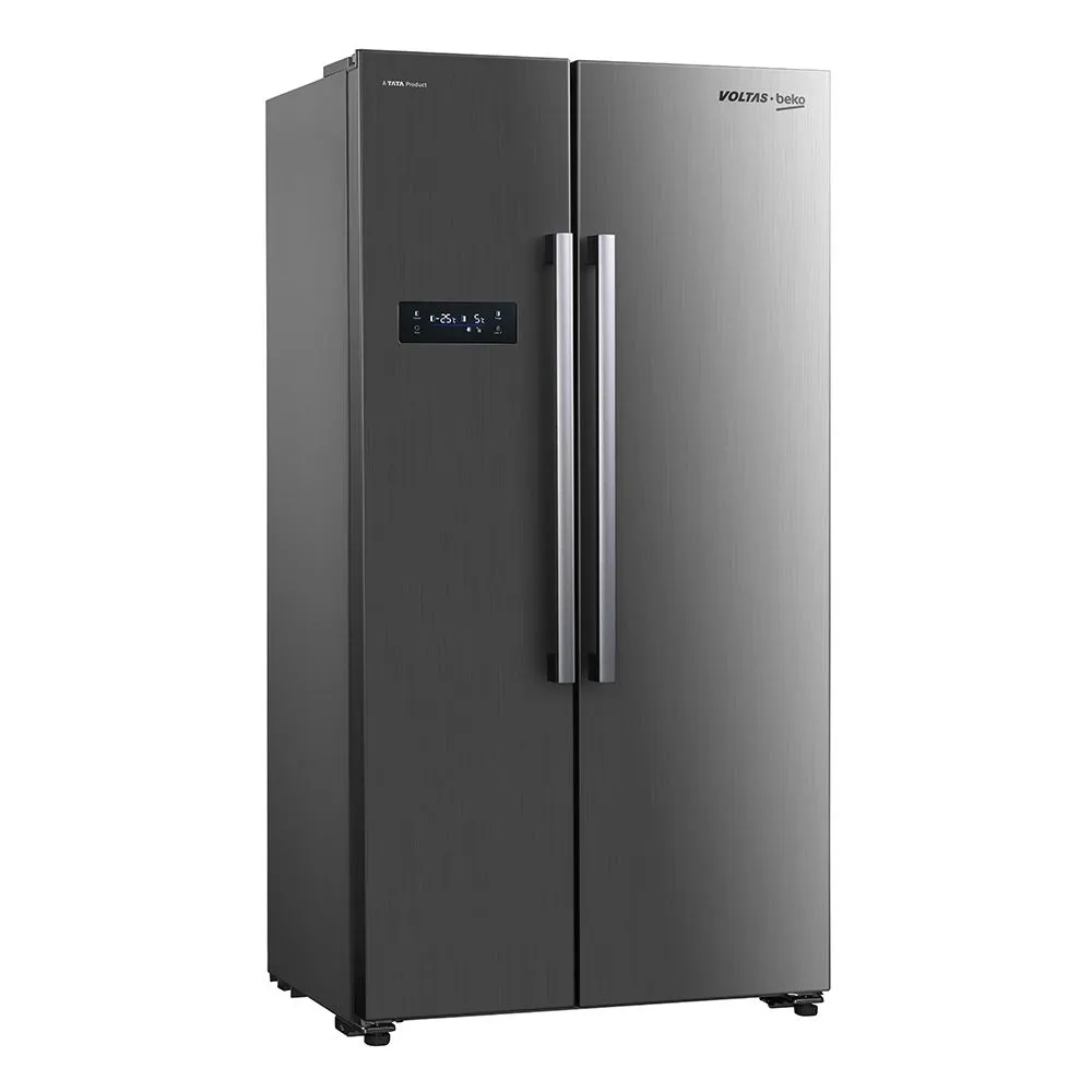 Voltas Beko RSB495XPE 472L Side by Side Refrigerator (Inox Look)