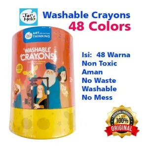 Washable Crayons - 48 Colors