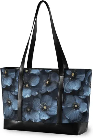 Wasteland Punk Floral Gunmetal modern tote with zipper for gym with tablet bolso para laptop mujer