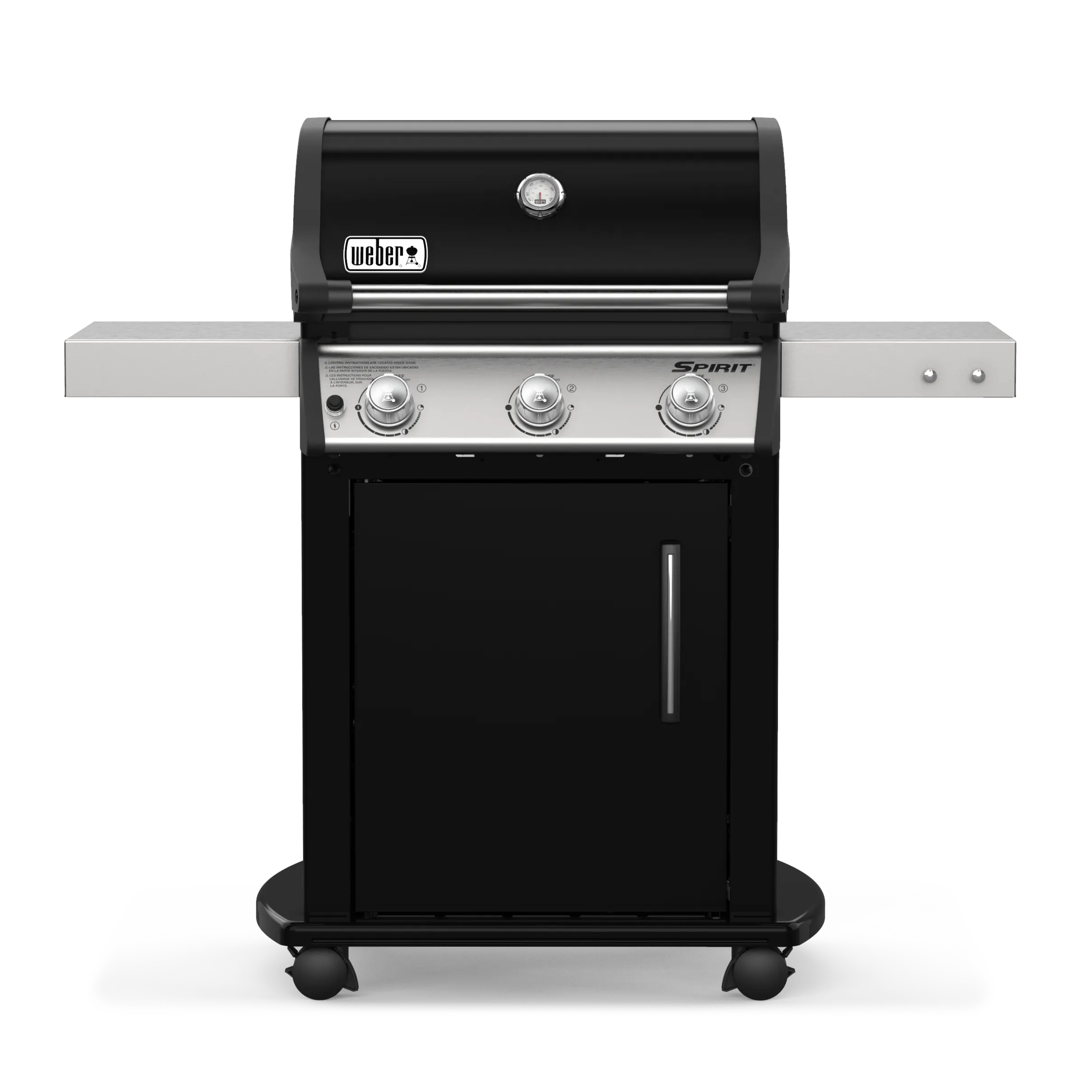 Weber Spirit E-315 3-Burner BBQ in Black with Cast-Iron Cooking Grates