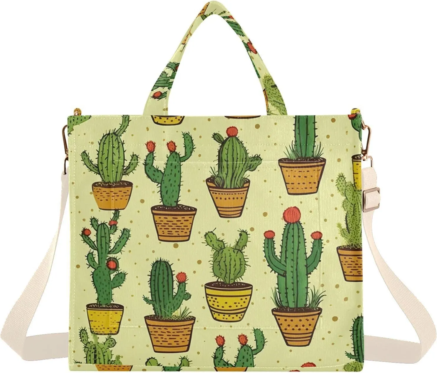 Western Cactus Corduroy Tote Bag for Women Hobo Crossbody Bag Purse Stylish Shoulder Handbag Messenger Bags, S