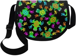 Women Small Tote Bag Van Gogh Starry Night Modern Abstract Aesthetic Colorful Casual Satchel Pack Semi Circle Bag