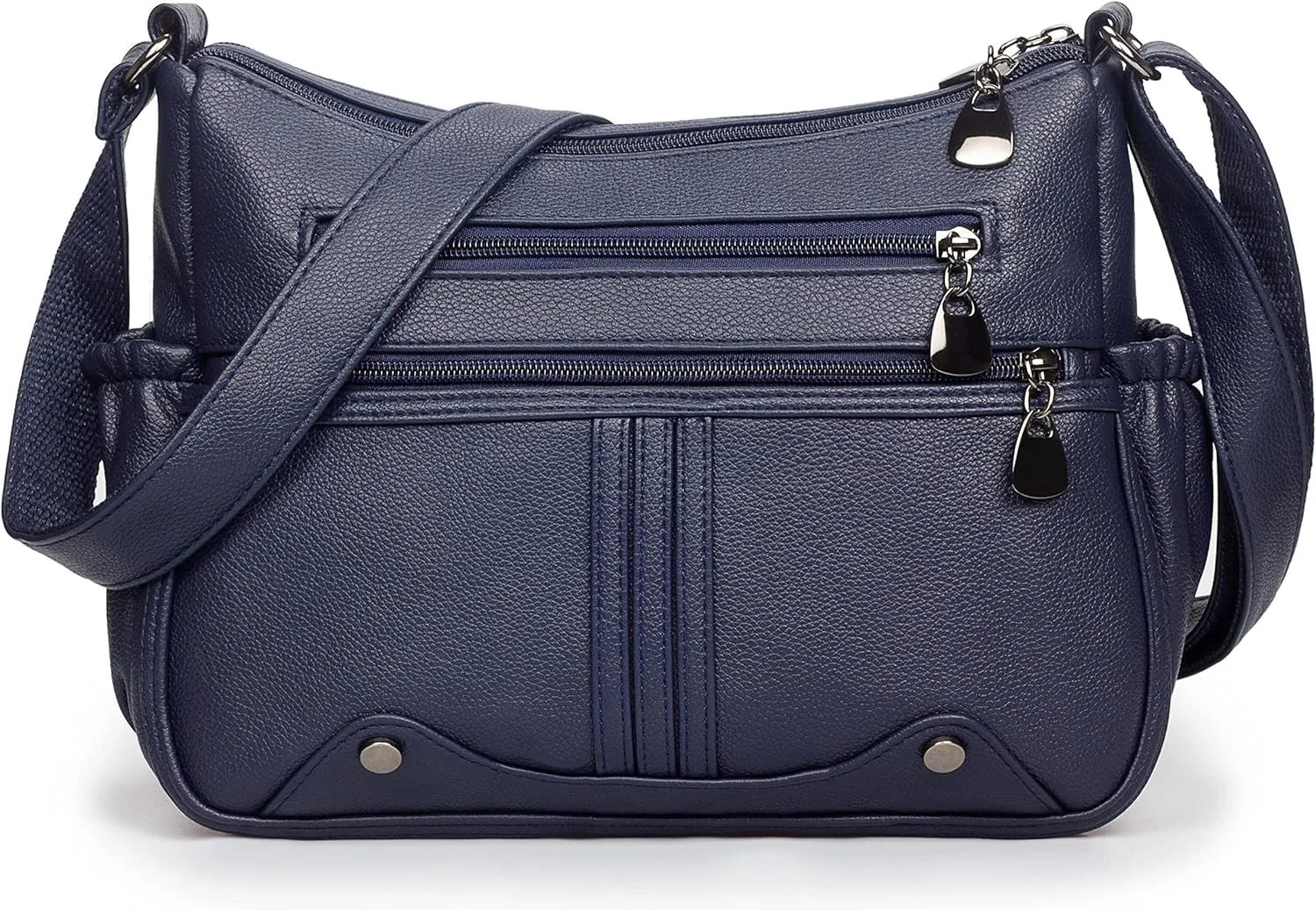 Women Soft PU Leather Shoulder Handbag Multi Pocket Crossbody Bag Ladies Medium Roomy Purses Fashion Tote Top Handle Satchel