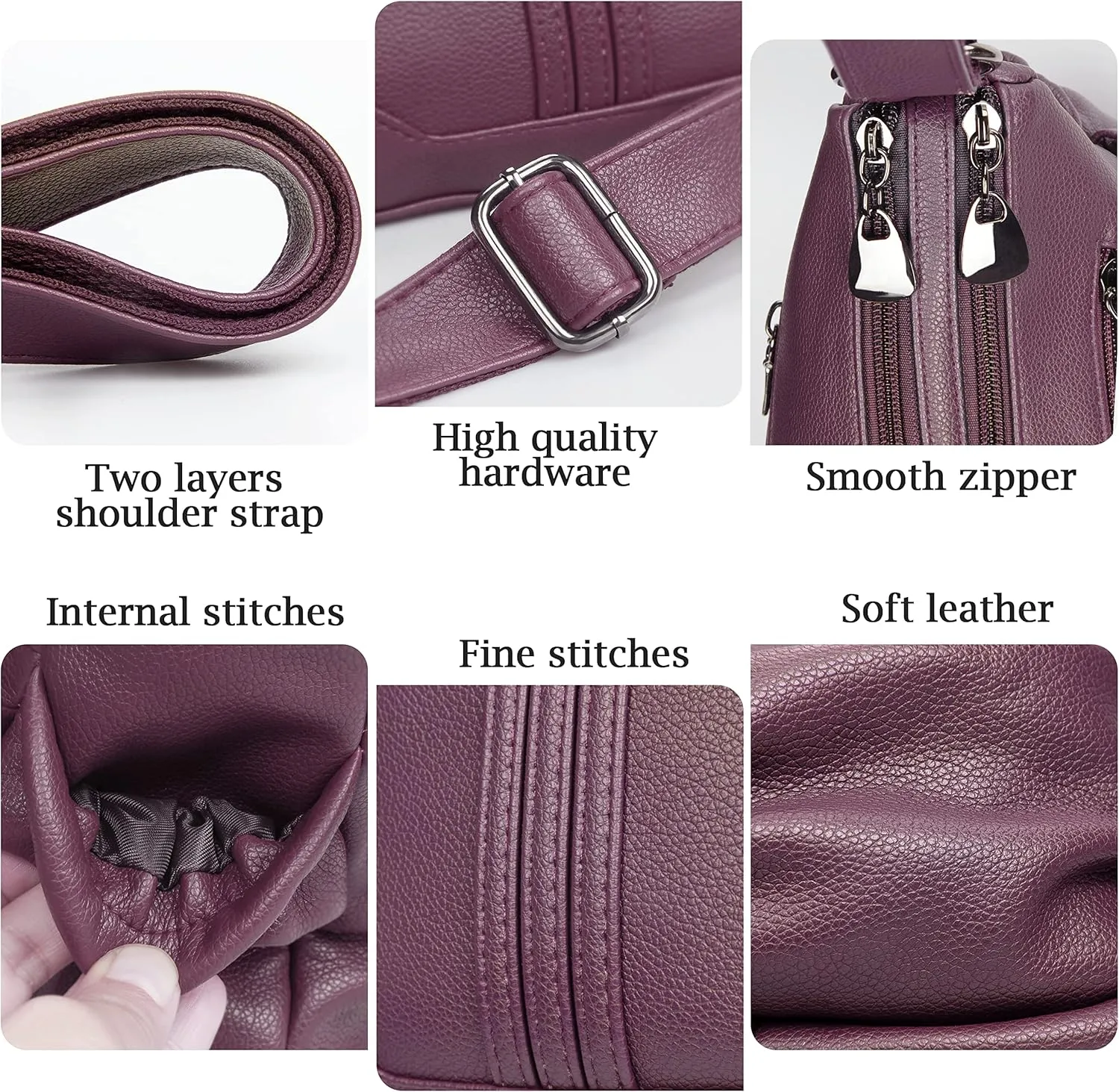 Women Soft PU Leather Shoulder Handbag Multi Pocket Crossbody Bag Ladies Medium Roomy Purses Fashion Tote Top Handle Satchel