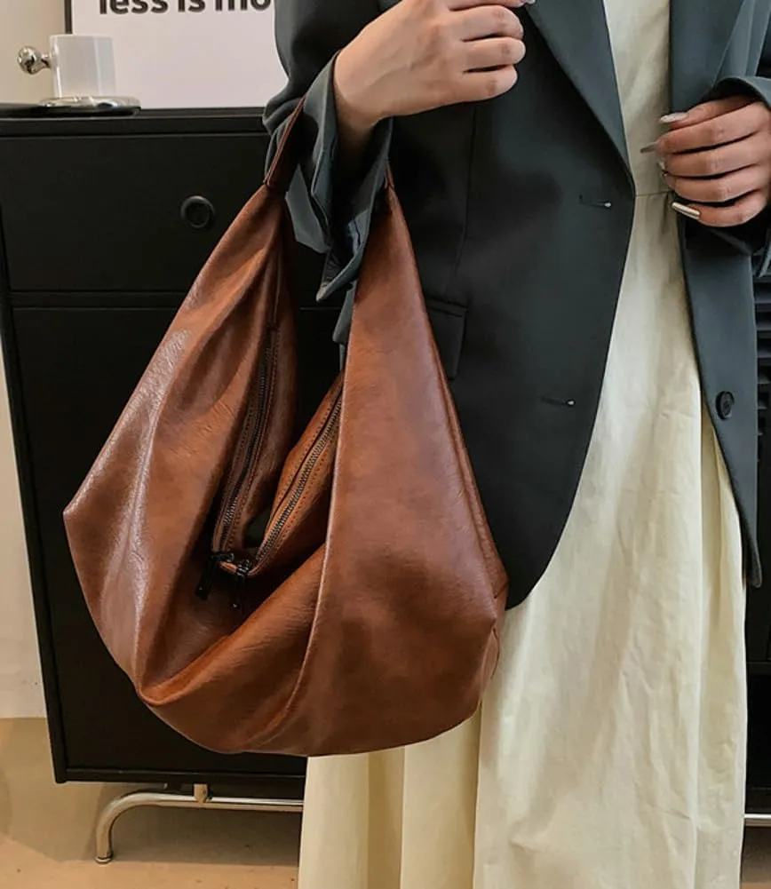 Women Tote Bag Vegan Leather Work Bag Soft Top Handle Bag Trendy Luxury Hobo Handbag Purse