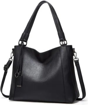 Womens Handbag PU Leather Hobo Bag Fashion Purse Roomy Casual Large Shoulder Bag Top-Handle Satchel Tote