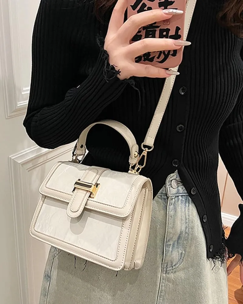 Womens Trendy Crossbody Shoulder Bags Vegan Leather Small Tote Purse Handbags Y2k Satchel 2024