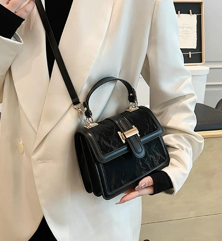 Womens Trendy Crossbody Shoulder Bags Vegan Leather Small Tote Purse Handbags Y2k Satchel 2024