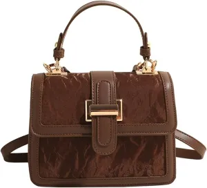 Womens Trendy Crossbody Shoulder Bags Vegan Leather Small Tote Purse Handbags Y2k Satchel 2024