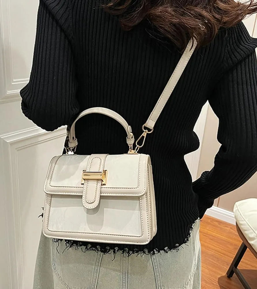 Womens Trendy Crossbody Shoulder Bags Vegan Leather Small Tote Purse Handbags Y2k Satchel 2024