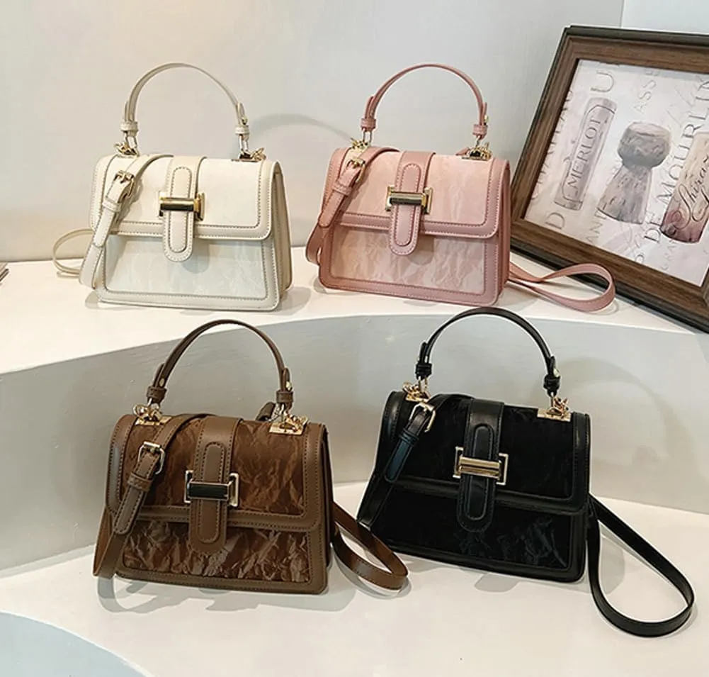 Womens Trendy Crossbody Shoulder Bags Vegan Leather Small Tote Purse Handbags Y2k Satchel 2024