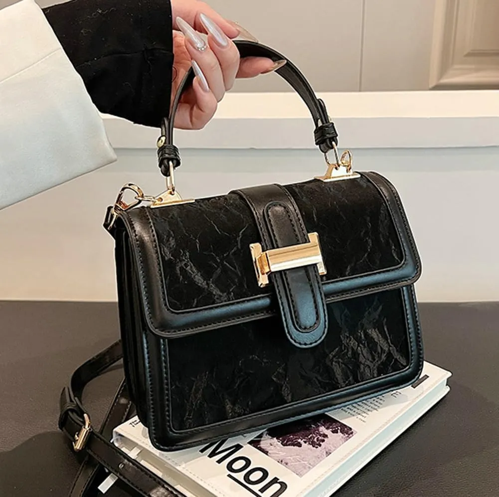 Womens Trendy Crossbody Shoulder Bags Vegan Leather Small Tote Purse Handbags Y2k Satchel 2024