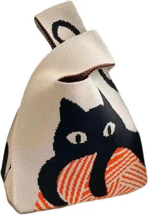 Woven handbagWoven gift bagPanda handbag