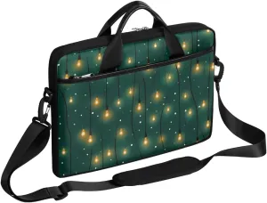 Xmas Modern Style Laptop Shoulder Bag Tablet Computer Notebook Sleeve Messenger Bags Carrying Case with Strap Briefcase Tote for 14 15 in Laptops