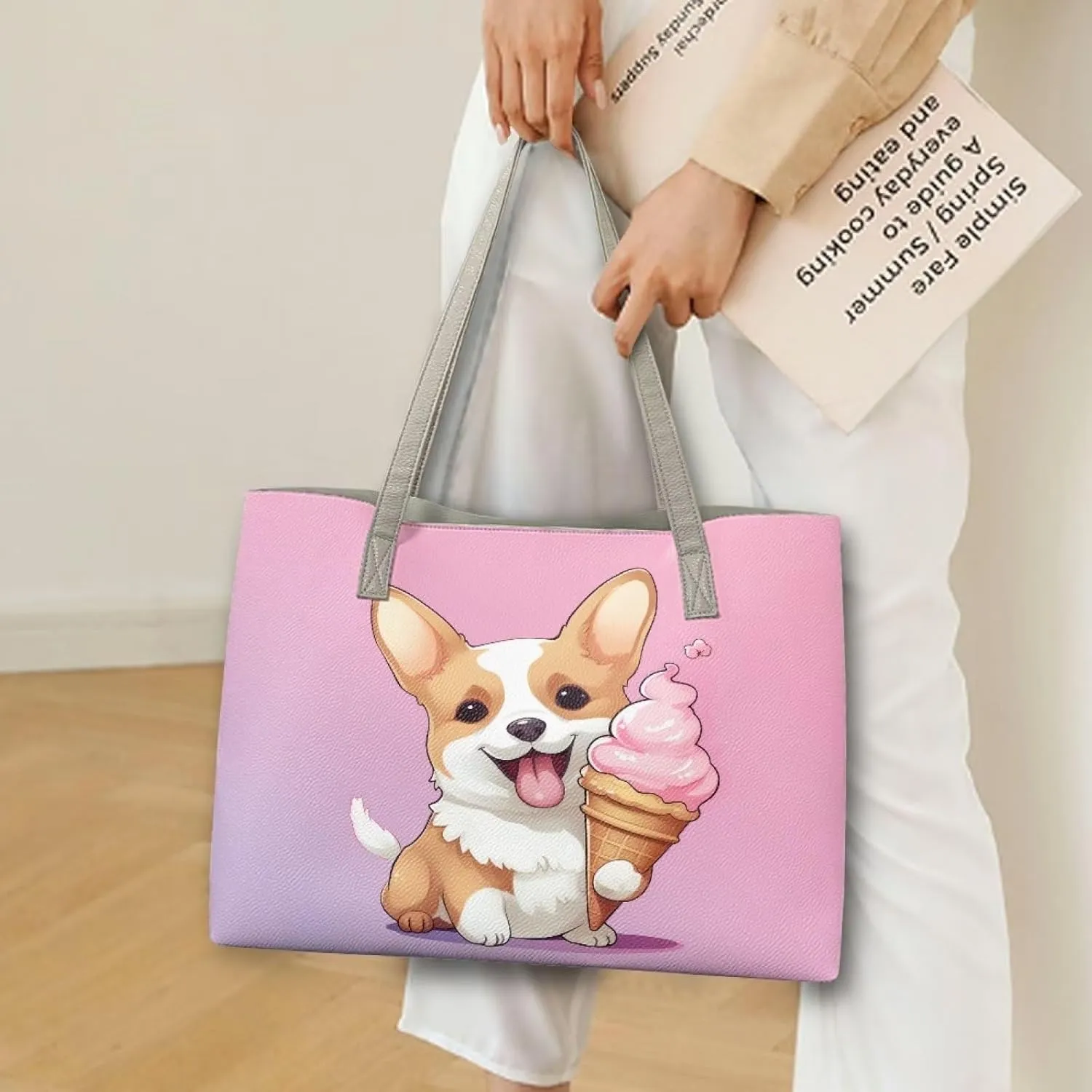 Xpyiqun Large Tote Bag for Women Leather Handbag Shoulder Purse Top-handle Bags