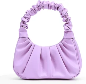 Y2K Purse Bags Chic Pouch Bag Vegan Leather Vintage Hobo Handbag Mini Shoulder Bag Underarm Bag Purse for Women