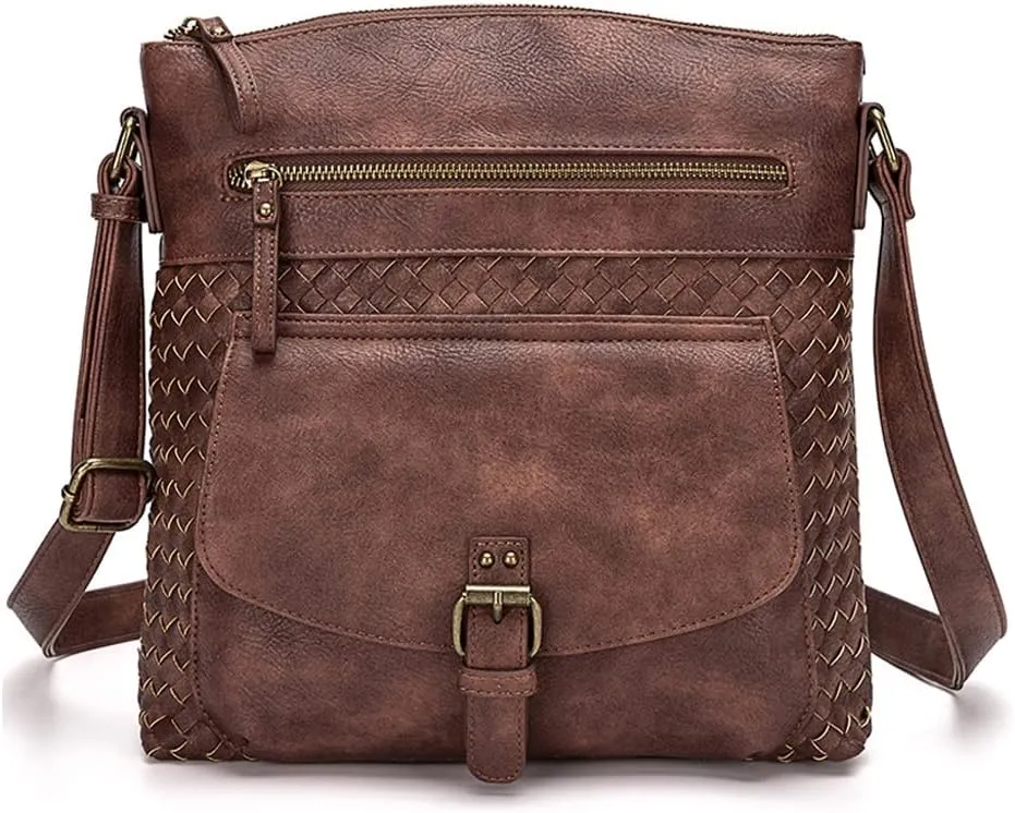 Yohora Shoulder Bag for Women Hobo Crossbody Purse Leather Tote Handbag Roomy Messenger Satchel for Work Daily Travel