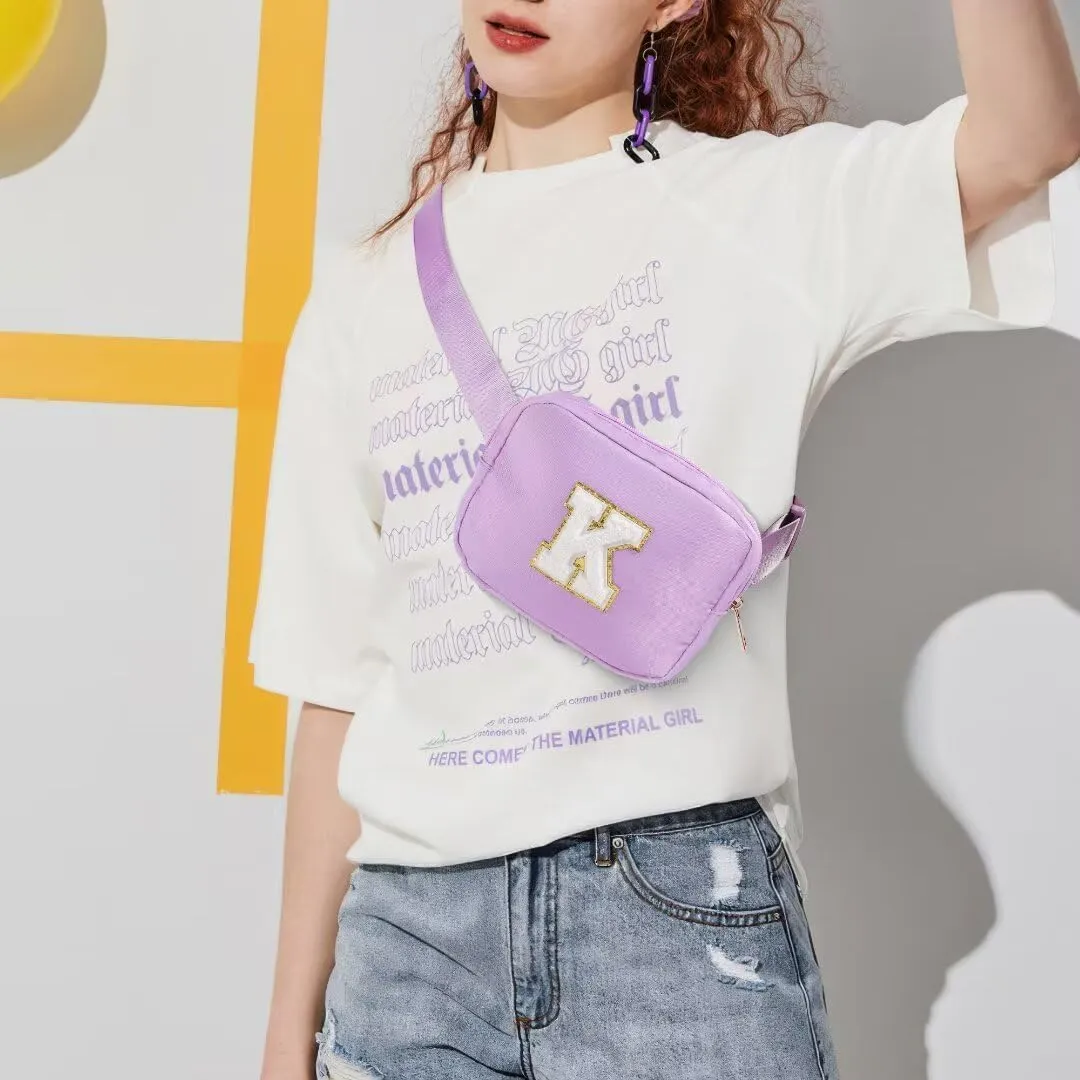 YOOLIFE Fanny Packs - Crossbody Belt Bags for Women, Purple, Small